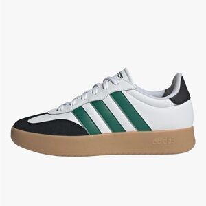 Adidas Barreda Fashion all leather White and College Green Sneakers
